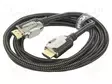 KAAPELI - HDMI-PISTOKE,MOLEMMIN PUOLIN - PVC - TEKSTIILI - 1,5M - HDMI, DVI, DisplayPort johdot - CG864-1.5 - 1