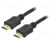 KAAPELI - HDMI-PISTOKE,MOLEMMIN PUOLIN - PVC - HDMI 2.0 - 4,5M - MUSTA - HDMI, DVI, DisplayPort johdot - CC-HDMI4L-15 - 1