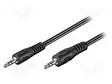 KAAPELI - JACK 3,5MM 3PIN PISTOKE,MOLEMMIN PUOLIN - 1,5M - PVC - Muut audio-videokaapelit - CABLE-4041.5 - 1