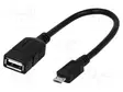 KAAPELI - OTG,USB 2.0 - USB A RASIA,USB B MIKROPISTOKE - 0,2M - USB kaapelit ja adapterit - AA0035 - 1