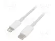 KAAPELI - USB 2.0 - APPLE LIGHTNING-PISTOKE,USB C PISTOKE - 1M - USB kaapelit ja adapterit - AK-USB-35 - 1