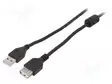 KAAPELI - USB 2.0 - USB A RASIA,USB A PISTOKE - KULLATTU - 4,5M - PVC - USB kaapelit ja adapterit - CCF-USB2-AMAF-15 - 1