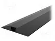 KAAPELISUOJA - LEV: 68MM - PIT: 9M - PVC - H: 11MM - MUSTA - CABLEPRO GP - Työturvallisuus ja -terveys - COBA-CP010005 - 1