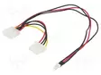 KAAPELI: SYÖTTÖKAAPELI - 3PIN UROS,MOLEX-UROS-MOLEX NAARAS- - Tietokonetarvikkeet - muut - CC-PSU-5 - 1