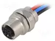LIITIN: M12 - N LIITINAARAS - PIN: 5 - SUORA - L-KOODI-POWER - 12A - M12 liittimet - 21035962505 - 1