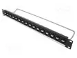 LIITIN: USB A - PATCH PANEL - RUUVATTU - RACK - M3 - KORKEUS: 1U - USB liittimet - CP30175 - 1