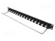 LIITIN: USB A - PATCH PANEL - RUUVATTU - RACK - M3 - KORKEUS: 1U - USB liittimet - CP30175 - 2