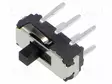 LIUKUKYTKIN - AS: 2 - DPDT - 0,3A/6VDC - ON-ON - THT - 9X3,5X3,5MM - Mikrokytkimet - MSS2235 - 1