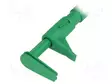 MITTAUSKOUKKU - KROKOTIILI - 5A - 1KVDC - VIHREÄ - 4MM - Testauskoukut - GRIP-F-25 - 2