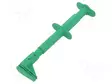 MITTAUSKOUKKU - KROKOTIILI - 5A - 1KVDC - VIHREÄ - 4MM - Testauskoukut - GRIP-F-25 - 1