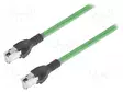 PATCH KAAPELI - SF/UTP - 5E - CU - FRNC - VIHREÄ - 5M - 22AWG - -40÷80°C - RJ45 Ethernet kaapelit - CA00730.00C05 - 1