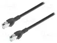 PATCH KAAPELI - SF/UTP - 5E - RAUTACU - PVC - MUSTA - 5M - 24AWG - RJ45 Ethernet kaapelit - CA00600.00C05 - 1