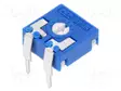 POTENTIOMETRI: ASENNUS - YKSIKIERROS,MAKAAVA - 2,5KOHM - 0,15W - ±20% - Trimmerit - THT - CA9V-2K5 - 1