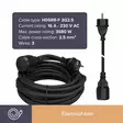 RUBBER EXTENSION CABLE 10m - 3G2.5 - Jatkojohdot ja -haaroittimet - EC10R25 - 5