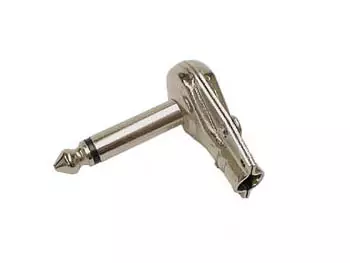 6,35mm MONOPLUGI KULMA METALLI - Plugit ja jakit - CA025 - 1