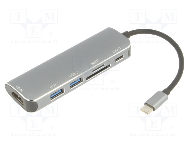 ADAPTERI - OTG,USB 3.0 - NIKKELÖITY - 0,15M - MUSTA - 4K,UHD 2160P - PVC - USB kaapelit ja adapterit - CU4385 - 1