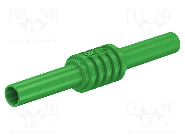 LABORATORY CONNECTOR: 4MM BANANA - ADAPTER,SOCKET - 1KV - 32A - VIHREÄ - Banaanijatkoliittimet - XHK-25 - 1