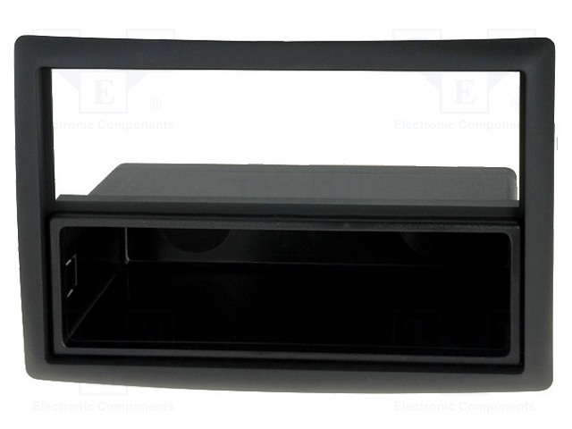 AUTORADION KEHYS - RENAULT - 2 DIN - MUSTA - Kehykset autoradioille - RAM-40.235 - 1