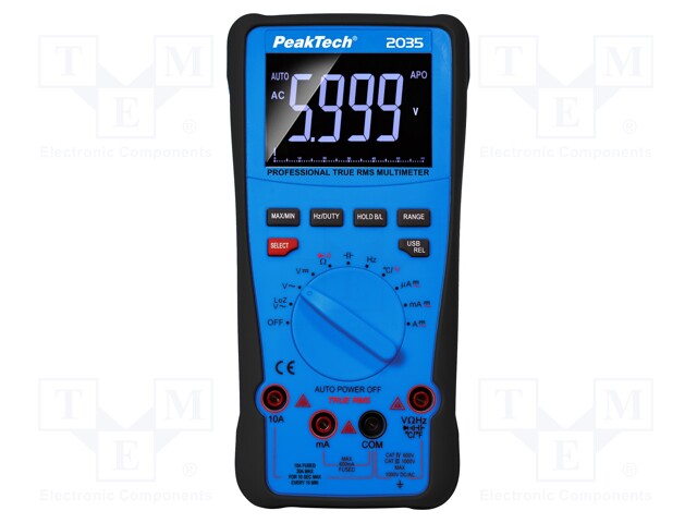YLEISMITTARI - USB - LCD - 3 5/6 NUMEROA (5999) - Digitaaliyleismittarit - PKT-P2035 - 1