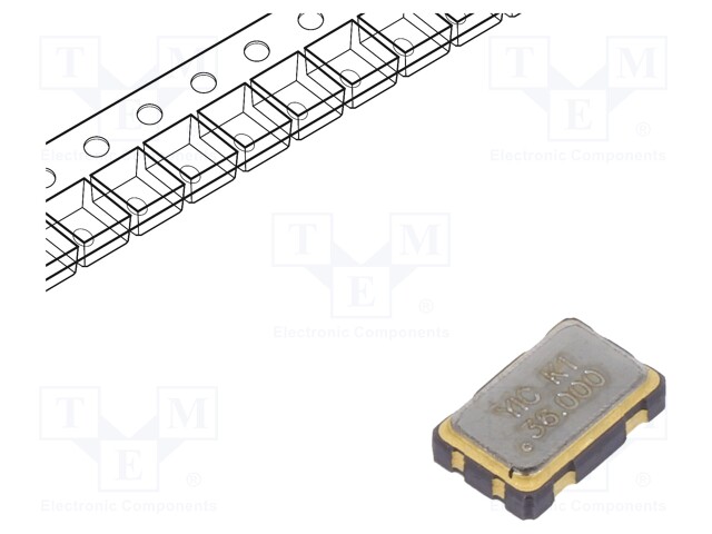GENERAATTORI: KVARTSI - 36MHZ - SMD - 3,3V - ±50PPM - -40÷85°C - Kiteet ja oskillaattorit - OSC36M-3.3IS5 - 1