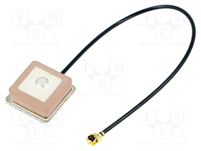 GPS ANTENNI - 0DBI - RHCP - SISÄÄNRAKENTAMISEEN - 50OHM - 15X15X6,5MM - GPS antennit - GPS-ANT045 - 1