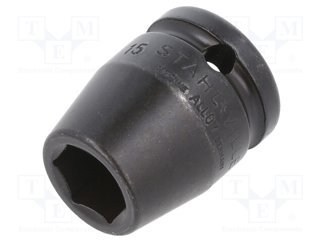 HYLSY - 6-KULMA,HYLSY-ISKUVAIKUTUS - HEX 15MM - 1/2" - 38MM - Hylsyavaimet - ST-23010015 - 1