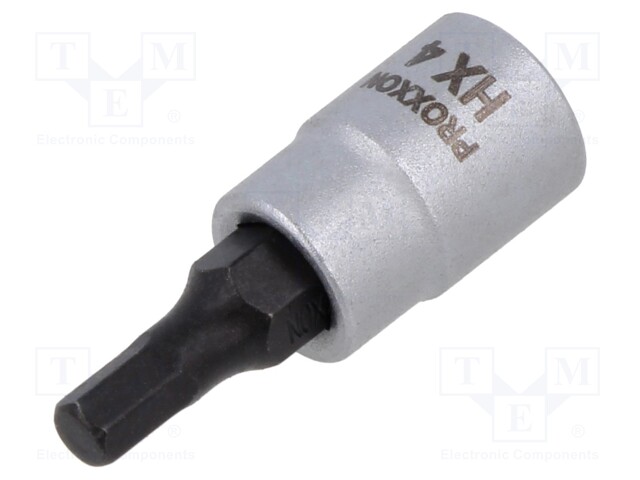 HYLSY - KUUSIOTAPPIAVAIN,HYLSY-HEX 4MM - 1/4" - KÄRJEN PIT: 33MM - Hylsyavaimet - PR23745 - 1