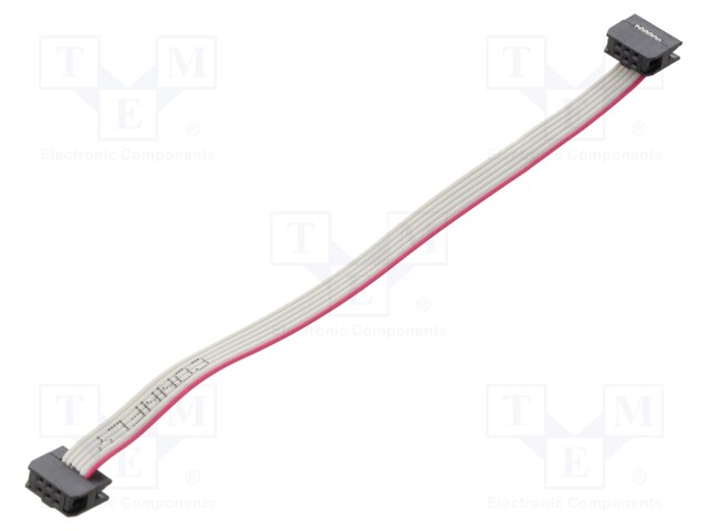 IDC-LIITTIMILLÄ VARUSTETTU NAUHAKAAPELI - R.NAUHAN: 1MM - 0,15M - IDC liittimillä varustetut nauhakaapelit - DS1052-01-06NA2015 - 1