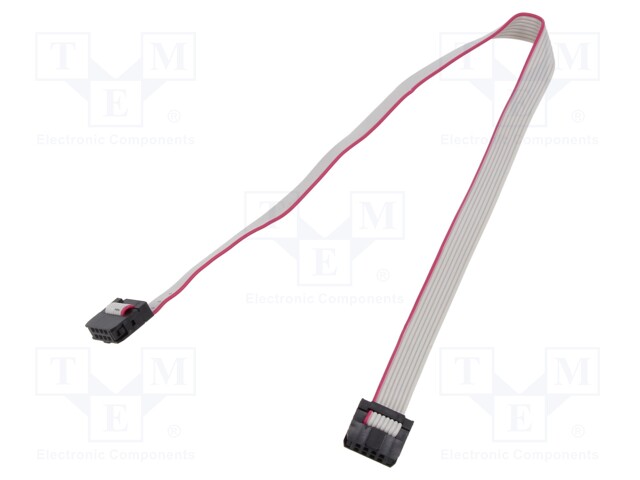 IDC-LIITTIMILLÄ VARUSTETTU NAUHAKAAPELI - R.NAUHAN: 1MM - 0,15M - IDC liittimillä varustetut nauhakaapelit - DS1052-01-08MA2015 - 1