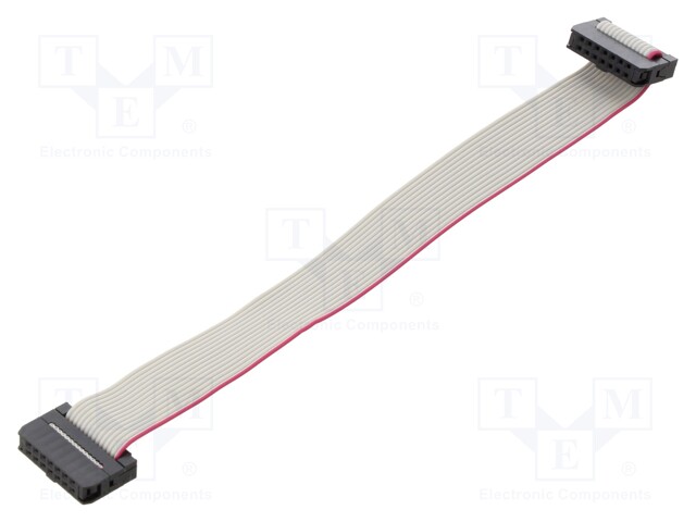 IDC-LIITTIMILLÄ VARUSTETTU NAUHAKAAPELI - R.NAUHAN: 1MM - 0,15M - IDC liittimillä varustetut nauhakaapelit - DS1052-01-14MA2015 - 1