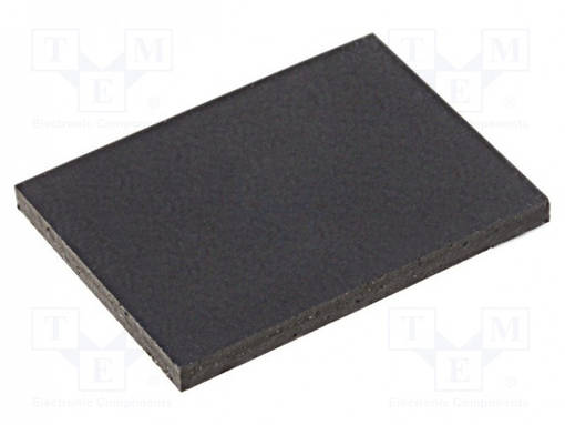 ITSELIIMAUTUVA JALKA - H: 1,5MM - MUSTA - KUMI - W: 20MM - L: 15MM - Koteloiden lisätarvikkeet - FIX-SF-201515 - 1