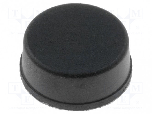 ITSELIIMAUTUVA JALKA - MUSTA - KUMI - A: 12MM - B: 11,2MM - C: 5,1MM - Koteloiden lisätarvikkeet - FIX-RF-015 - 1