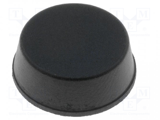 ITSELIIMAUTUVA JALKA - MUSTA - KUMI - A: 13MM - B: 11,4MM - C: 5MM - Koteloiden lisätarvikkeet - FIX-RF-005 - 1