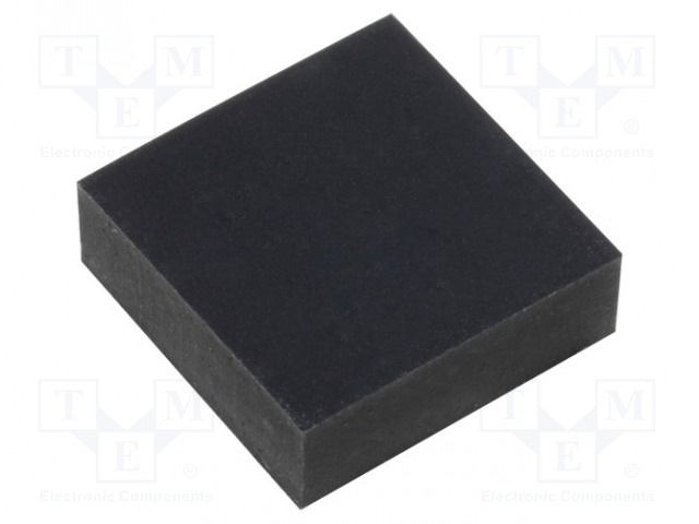 ITSELIIMAUTUVA JALKA - MUSTA - KUMI - Y: 10MM - X: 10MM - Z: 3,5MM - Koteloiden lisätarvikkeet - FIX-SF-101035 - 1