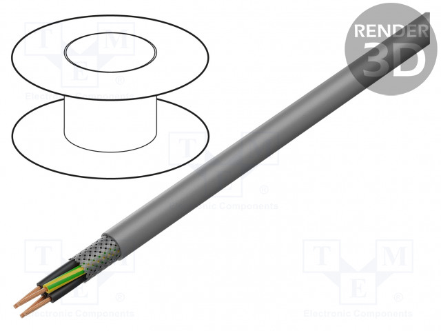 JOHTO - JZ-500 HMH-C - 5G0,5MM2 - SUOJATTU,TINATTU KUPARIPUNOS - Suojatut moninapakaapelit - JZ500-HMHC-5G0.5 - 1