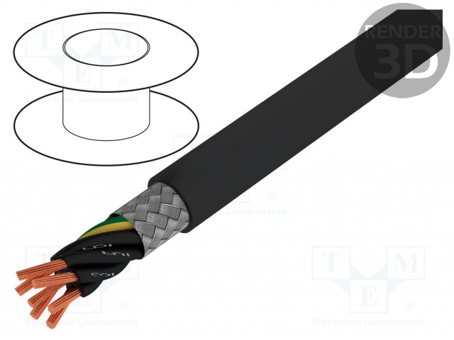 JOHTO - JZ-600-Y-CY - 7G1,5MM2 - SUOJATTU,TINATTU KUPARIPUNOS - PVC - Suojatut moninapakaapelit - JZ600YCY7G1.5 - 1