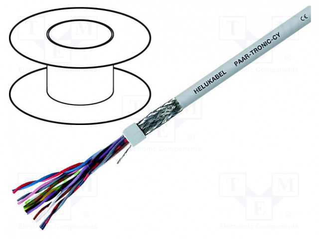 JOHTO - LIYCY-P - 1X2X0,75MM2 - SUOJATTU,TINATTU KUPARIPUNOS - PVC - Suojatut moninapakaapelit - LIYCYP1X2X0.75 - 1