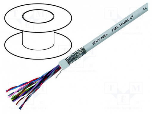 JOHTO - LIYCY-P - 20X2X0,25MM2 - SUOJATTU,TINATTU KUPARIPUNOS - PVC - Suojatut moninapakaapelit - LIYCYP20X2X0.25 - 1