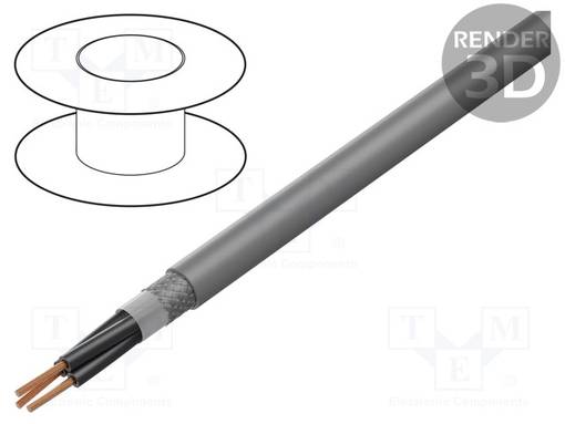 JOHTO - MEGAFLEX® 500-C - 3X0,5MM2 - TINATTU KUPARIPUNOS - LSZH - Suojatut moninapakaapelit - MFLEX500C-3X0.5 - 1