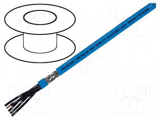 JOHTO - OZ-BL-CY - 25X0,75MM2 - SUOJATTU,TINATTU KUPARIPUNOS - PVC - Suojatut moninapakaapelit - OZ-BLCY25X0.75 - 1