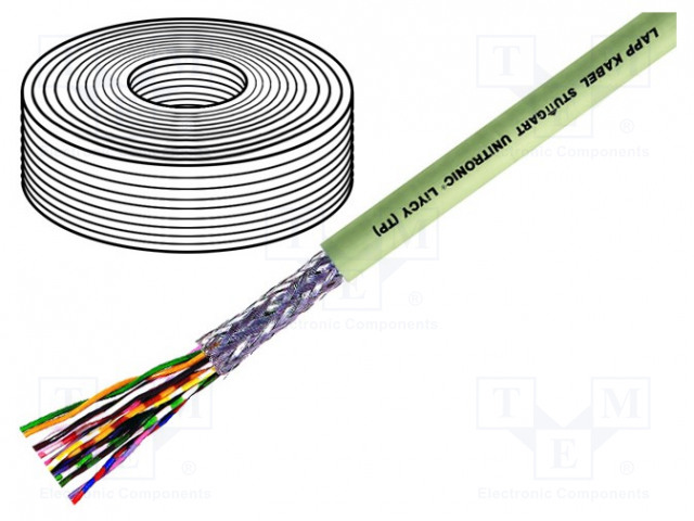 JOHTO - UNITRONIC® LIYCY (TP) - 2X2X0,5MM2 - PVC - HARMAA - 500V - Suojatut moninapakaapelit - LIYCY-TP-2X2X0.5 - 1