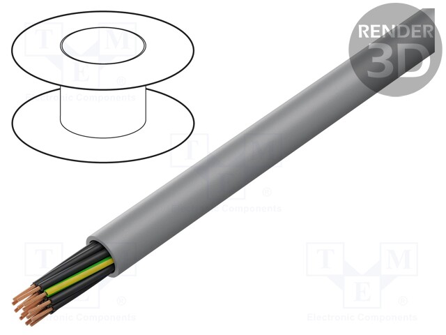 JOHTO - YSLY-JZ - 14G0,75MM2 - SUOJAAMATON - 300V,500V - CU - LANKA - Suojaamattomat moninapakaapelit - YSLY-JZ-14X0.75 - 1