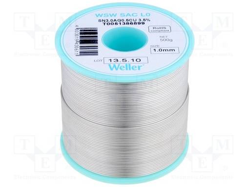 JUOTOSTINA - SN96,5AG3,0CU0,5 - 1MM - 500G - LYIJYTÖN - 217÷221°C - Juotostinat ja muut juotosaineet - WEL.SAC-L0-1005 - 1