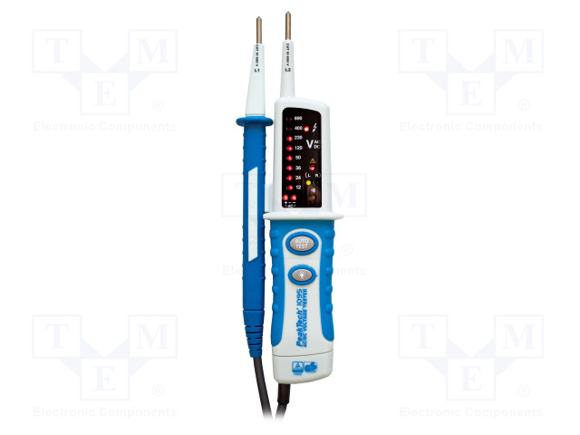 JÄNNITEKOETIN - LED - 0÷60HZ - LISÄTOIMITOJA: TASKULAMPPU - IP64 - Sähköverkostojen testerit ja mittarit - PKT-P1095 - 1