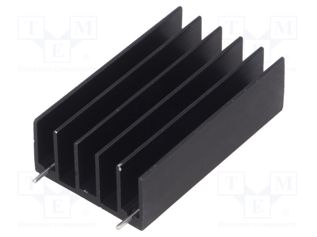 JÄÄHDYTYSLEVY - TO220,TO247 - MUSTA - L: 50MM - W: 30MM - Jäähdytyslevyt - RAD-DY-GF5 - 1