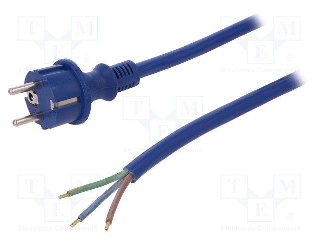 KAAPELI - 3X2,5MM2 - CEE 7/7 (E/F) PISTOKE,JOHDOT - KUMI - 4M - 16A - Tietokone- ja laitejohdot - W-98455 - 1