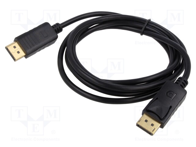 KAAPELI - DISPLAYPORT-PISTOKE,MOLEMMIN PUOLIN - FULL HD 1080P - HDMI, DVI, DisplayPort johdot - SAVKABELCL-85 - 1