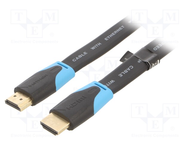 KAAPELI - HDMI-PISTOKE,MOLEMMIN PUOLIN - PVC - HDMI 2.0 - 0,75M - HDMI, DVI, DisplayPort johdot - VAA-B02-L075 - 1