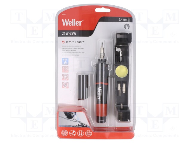 KAASUJUOTIN - 25÷75W - 1300°C - KÄRJEN LÄMPÖTILA: 454°C - 1H - Kaasujuottimet, -polttimet ja -kärjet - WEL.WLBUK75 - 1