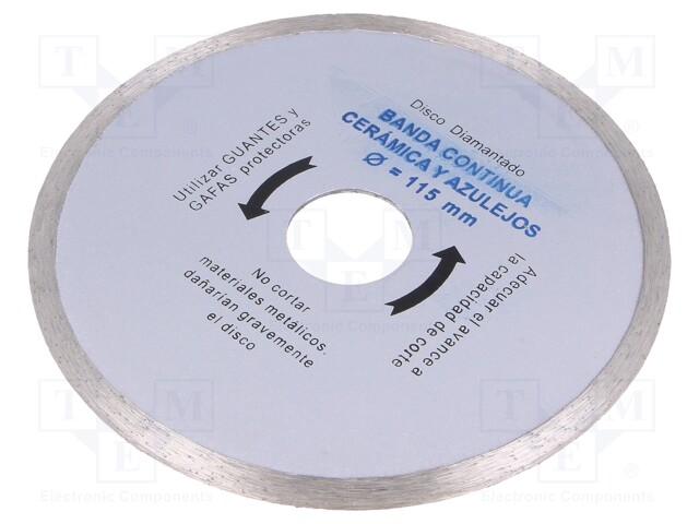 KATKAISULAIKKA - Ø: 115MM - GRANIITTIA - VARSI: ASENNUSAUKKO - 22MM - Katkaisu- ja hiomalaikat - MED.BC115 - 1